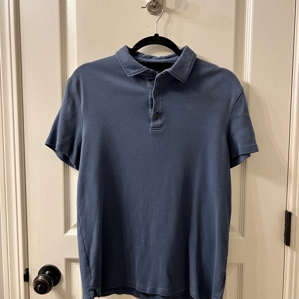 Apt. 9 Blue Polo Shirt Classic Knit Design